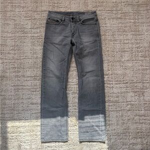 Super rare grey diesel industry jeans size 31/32 application 100% cow leather